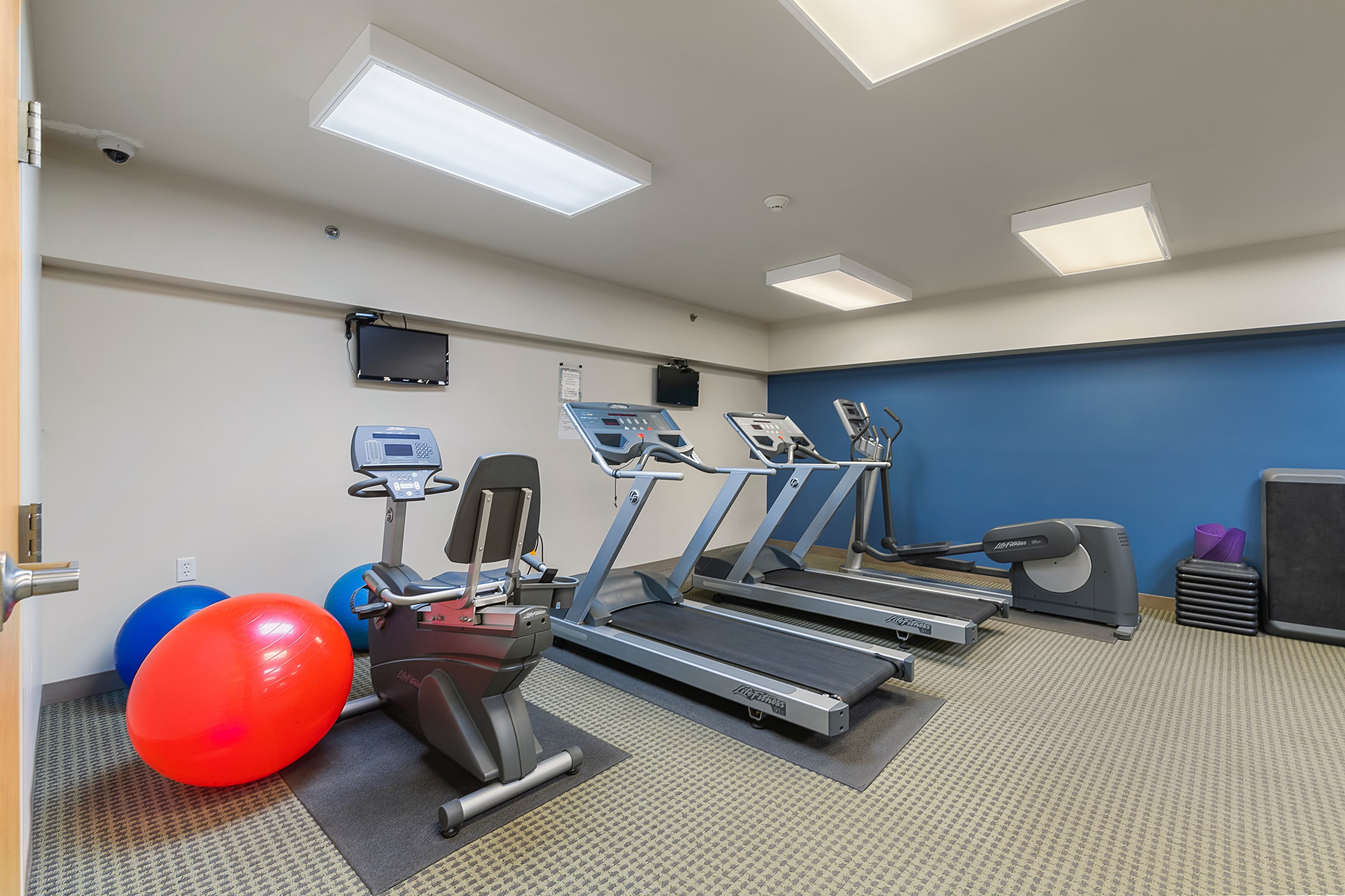 Fitness center with cardio equipment